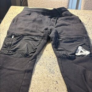 Black Joggers with Pocket Detail